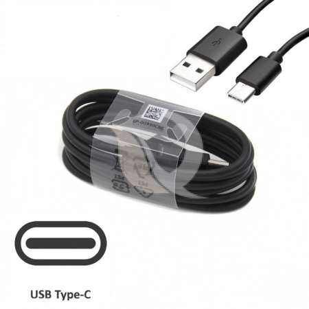 Cablu de date - Cablu Samsung EP-DG970BBE, USB Type-C, Black