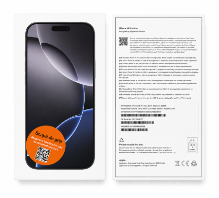 Cutii telefoane - Cutie goala pentru iPhone 16 pro max originala