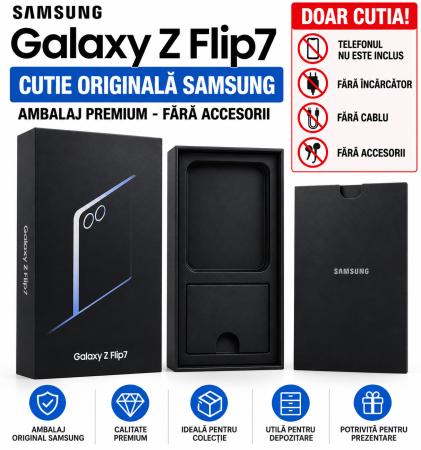 Accesorii telefoane si tablete - Cutie Originala Samsung Galaxy Z Flip7 Ambalaj Premium Fara Accesorii