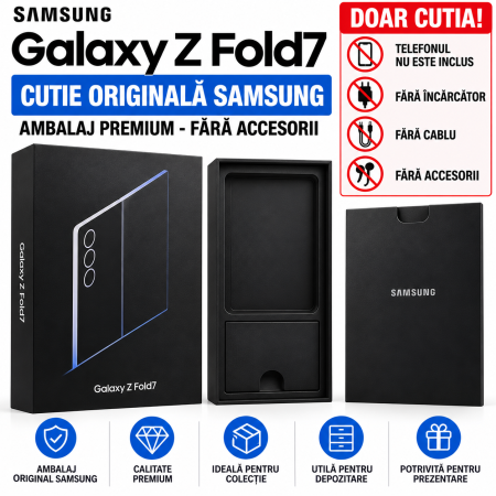 Accesorii telefoane si tablete - Cutie Originala Samsung Galaxy Z Fold7 Ambalaj Premium Fara Accesorii