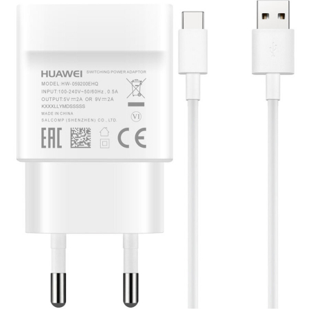 Incarcatoare - Incarcator Retea Huawei HW-050100E01, 1000mA, Bulk + cablu de date