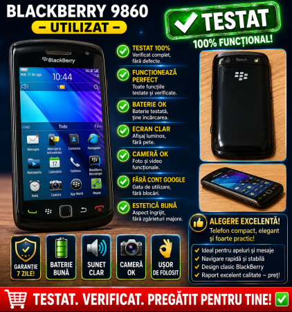 Telefoane Blackberry - Telefon Blackberry 9860 utilizat