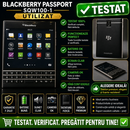 Telefoane Blackberry - Telefon Blackberry Passport SQW100-1 utilizat