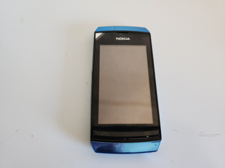 Telefoane Nokia - Telefon Nokia 306 folosit albastru cu folie pe ecran