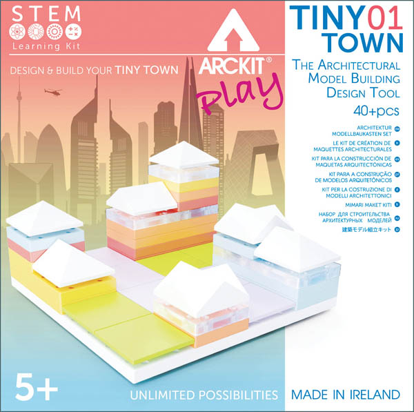 Kit constructie arhitectura - Tiny Town 1, 40 piece Architectural Model Kit [1]