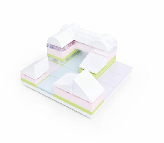 Kit constructie arhitectura - Tiny Town 2 Marina, 40 piece Architectural Model Kit [4]