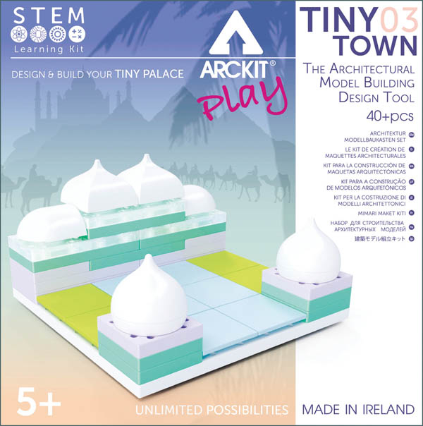 Kit constructie arhitectura - Tiny Town 3 Palace, 40 piece Architectural Model Kit [1]