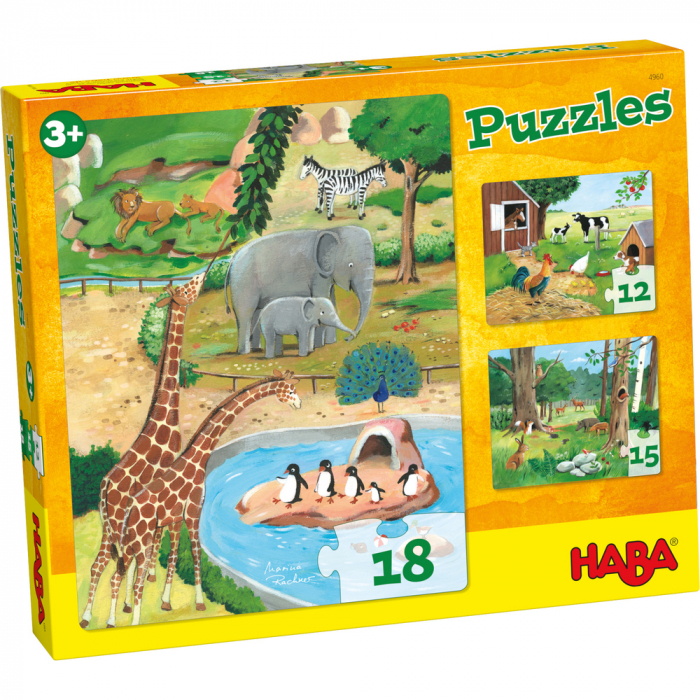 Set 3 puzzle-uri - Animale [3]