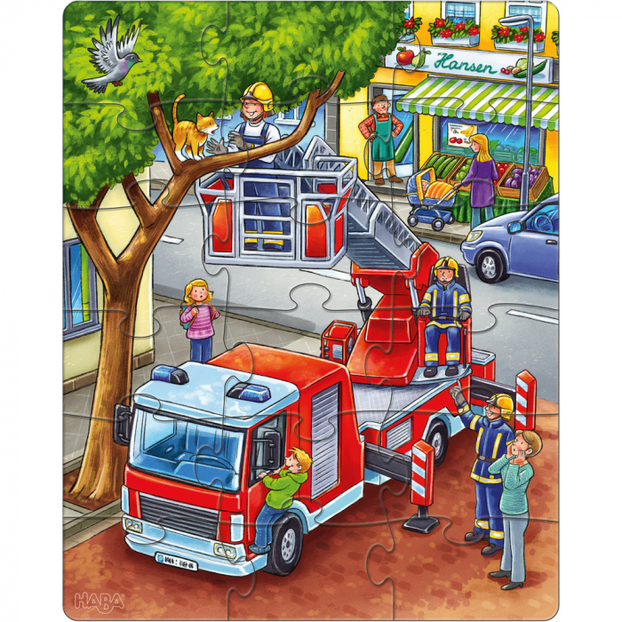 Set 3 puzzle-uri - Masina de pompieri, de politie, ambulanta [4]