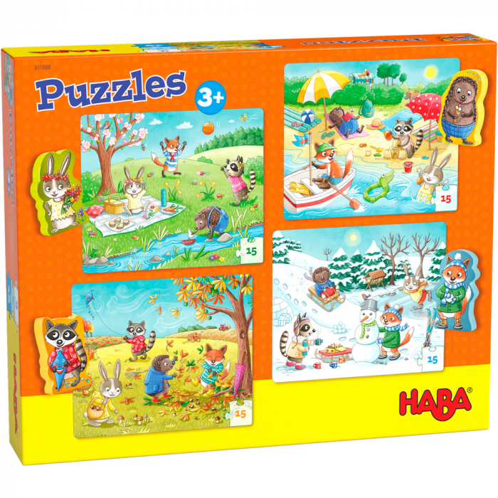 Set 4 puzzle-uri - Anotimpurile (HABA) [2]