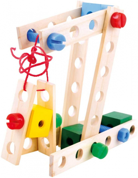 Set constructie din lemn - galetusa cu 120 de piese [3]