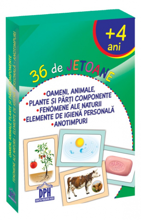 Descoperire si explorare - 36 DE JETOANE - OAMENI, ANIMALE, PLANTE, FENOMENE, IGIENĂ, ANOTIMPURI