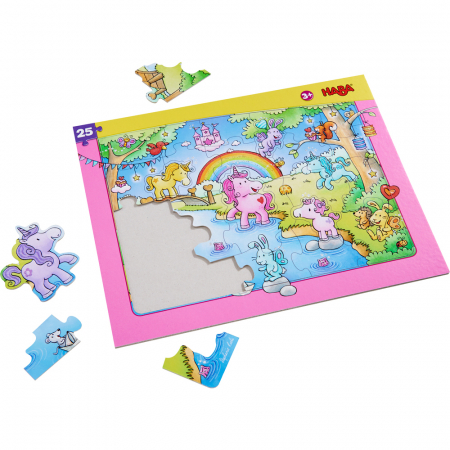 Puzzle in rama, cu unicorni - HABA