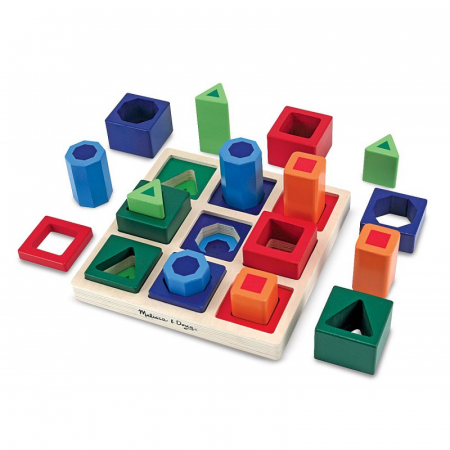 Jucarii de lemn - Set incastre - Forme de sortat pe tabla