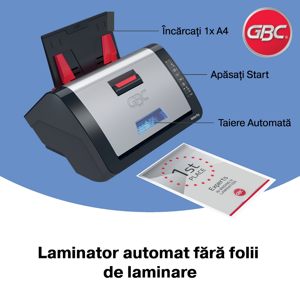 Laminator automat fără folii de laminare