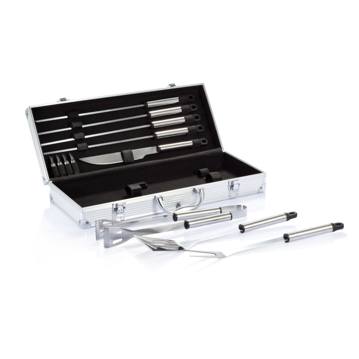 Set barbecue in cutie de aluminiu