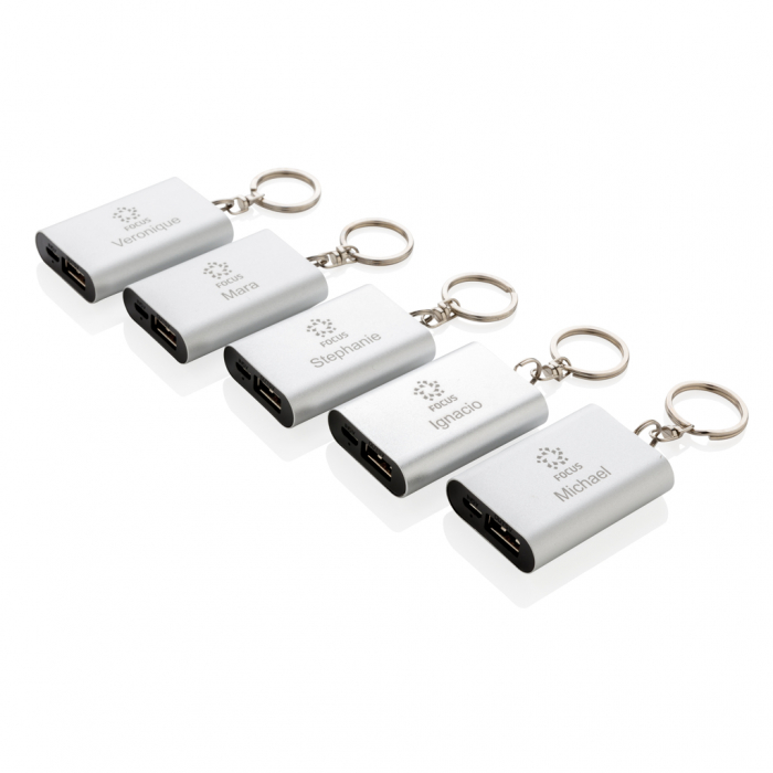 Powerbank compact 1000 mAh cu breloc din aluminiu, USB 5V [7]