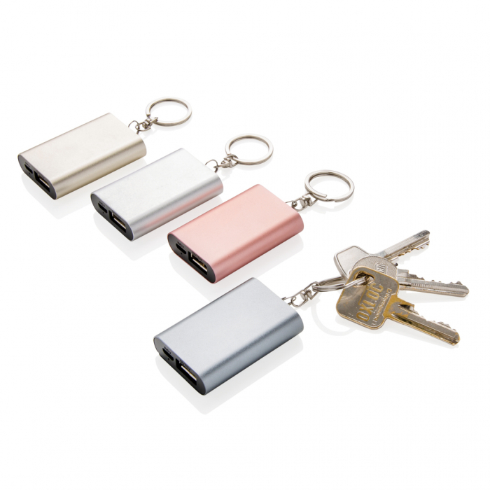Powerbank compact 1000 mAh cu breloc din aluminiu, USB 5V [9]