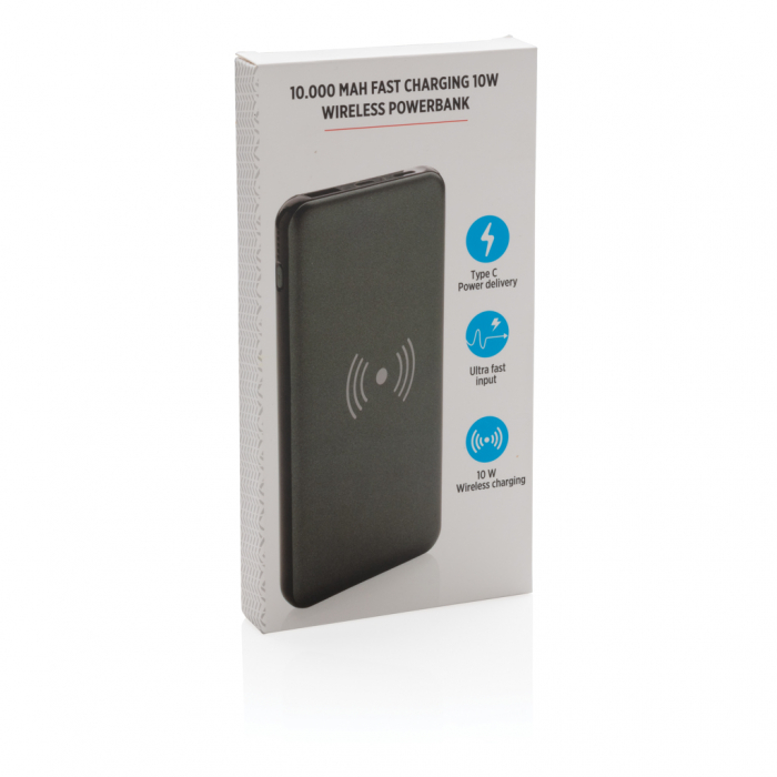 Powerbank wireless 10W cu incarcare rapida 18W PD, 10.000 mAh, ABS [13]