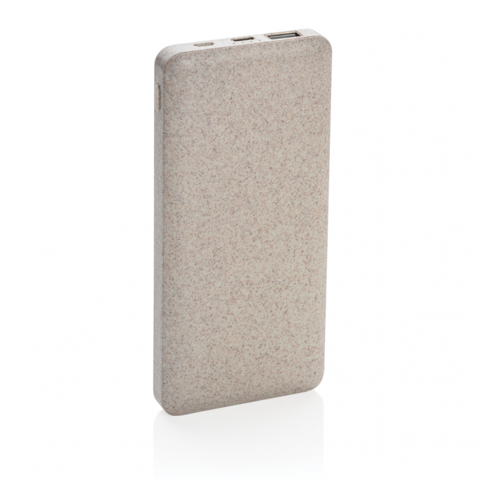 Powerbank 10.000 mAh din fibre de grau si ABS, incarcare rapida 15W [4]
