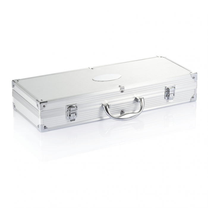 Set ustensile gratar 12 piese in cutie aluminiu [4]