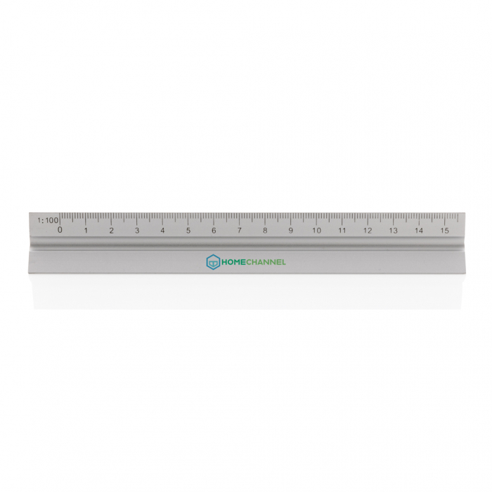 Rigla triunghiulara aluminiu 15 cm cu 5 scale – compacta si portabila [7]