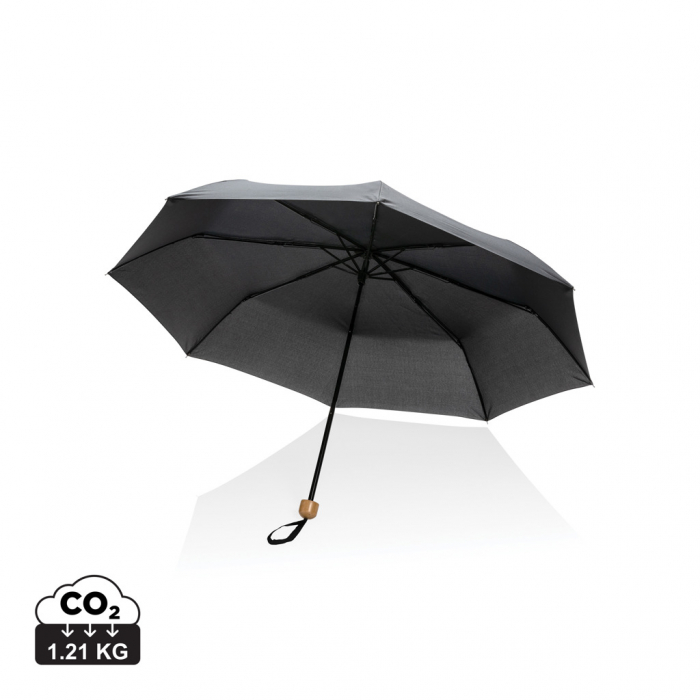 Umbrela mini Impact AWARE RPET bambus 20.5” [1]