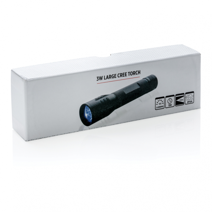 Lanterna mare 3W CREE™ LED din aluminiu – 100 lumeni, raza 250 m [12]