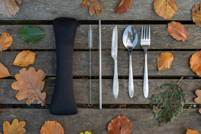 Set tacamuri inox reutilizabile 4 piese cu husa [3]