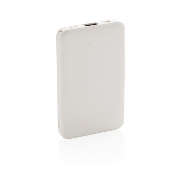 Powerbank 5.000 mAh de buzunar cu cabluri integrate, ABS [4]