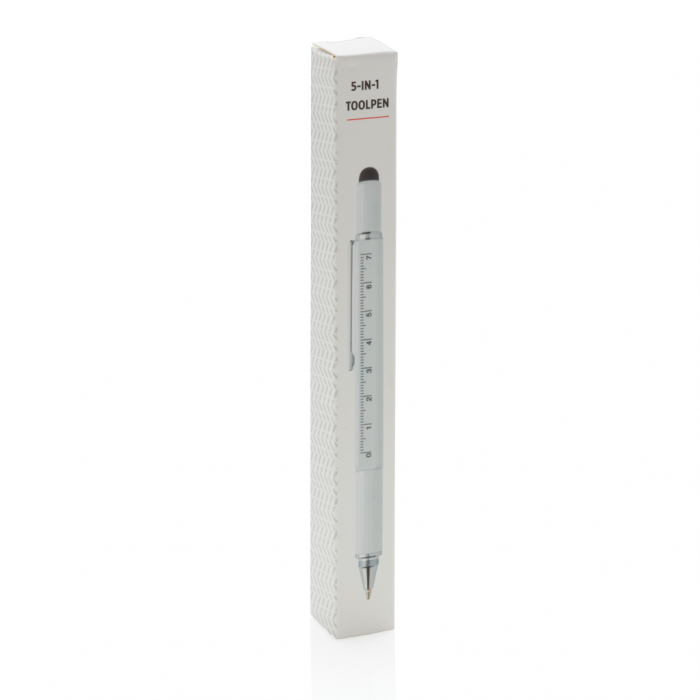 Pix multifunctional 5-in-1 din alama si aluminiu cu stylus si rigla [13]