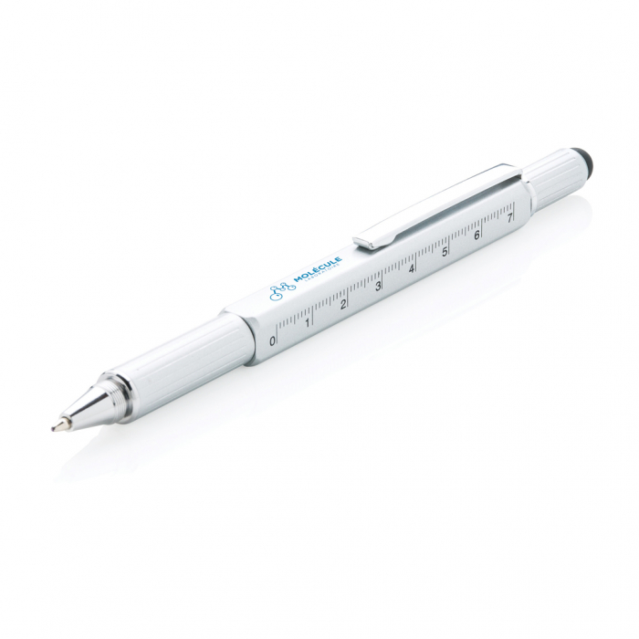 Pix multifunctional 5-in-1 din alama si aluminiu cu stylus si rigla [11]