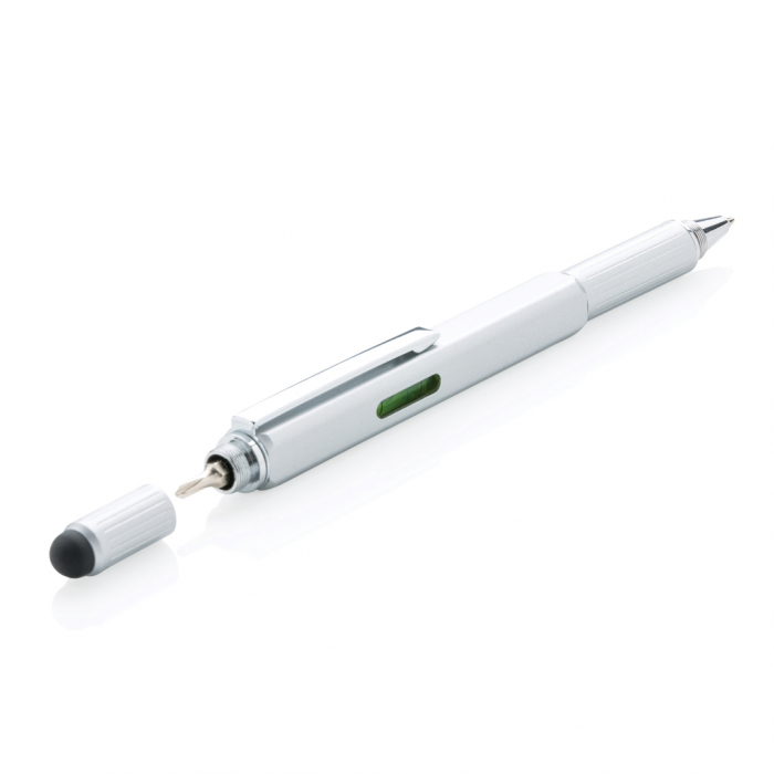 Pix multifunctional 5-in-1 din alama si aluminiu cu stylus si rigla [4]