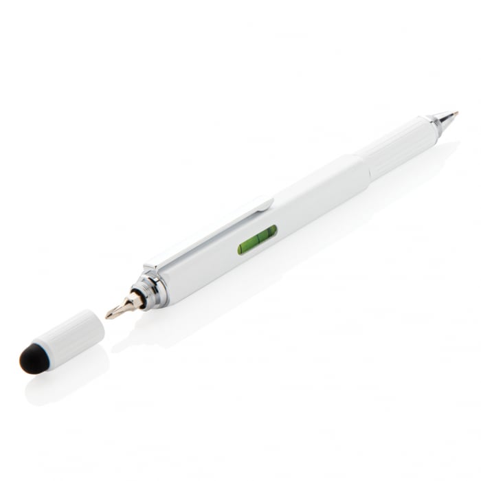Pix multifunctional 5-in-1 din alama si aluminiu cu stylus si rigla [3]