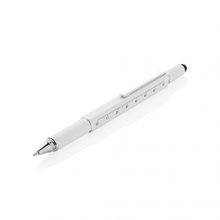 Pix multifunctional 5-in-1 din alama si aluminiu cu stylus si rigla [2]