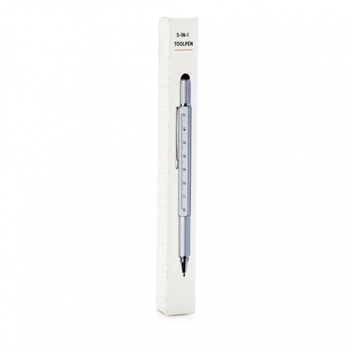 Pix multifunctional 5-in-1 din alama si aluminiu cu stylus si rigla [15]