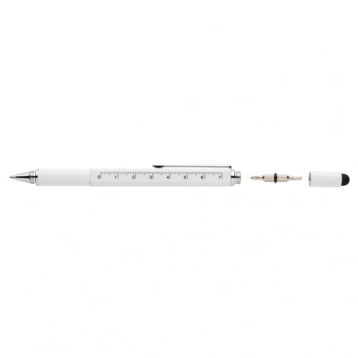 Pix multifunctional 5-in-1 din alama si aluminiu cu stylus si rigla [5]