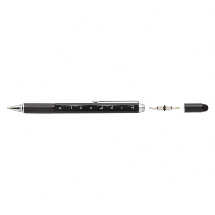 Pix multifunctional 5-in-1 din alama si aluminiu cu stylus si rigla [5]