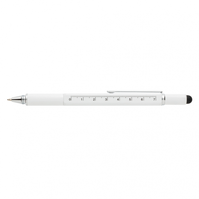 Pix multifunctional 5-in-1 din alama si aluminiu cu stylus si rigla [6]