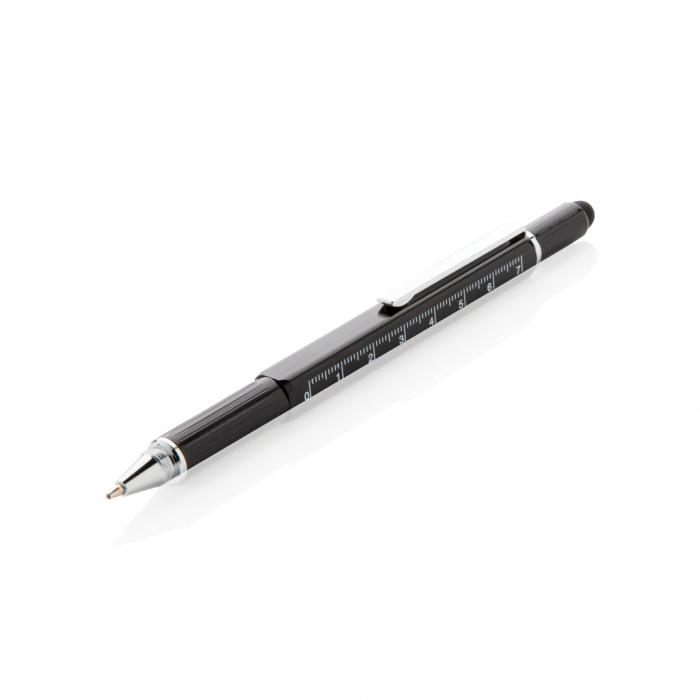 Pix multifunctional 5-in-1 din alama si aluminiu cu stylus si rigla [2]