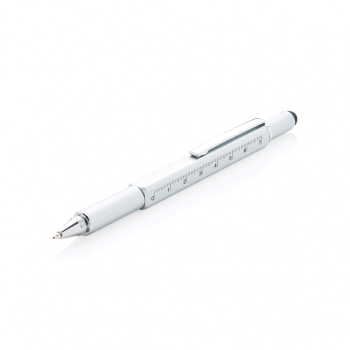 Pix multifunctional 5-in-1 din alama si aluminiu cu stylus si rigla [2]