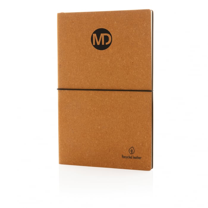 Carnet A5 piele reciclata GRS – coperta flexibila, 160 pagini eco [7]