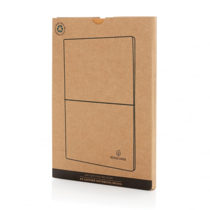 Carnet A5 piele reciclata GRS – coperta flexibila, 160 pagini eco [14]