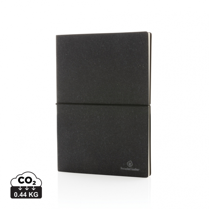 Carnet A5 piele reciclata GRS – coperta flexibila, 160 pagini eco [1]