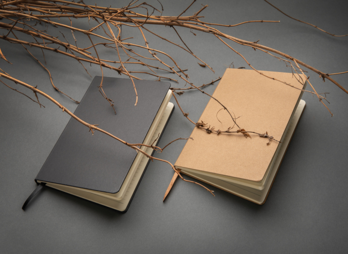 Agenda A5 coperta tare FSC – notebook eco cu 160 pagini dictando [10]