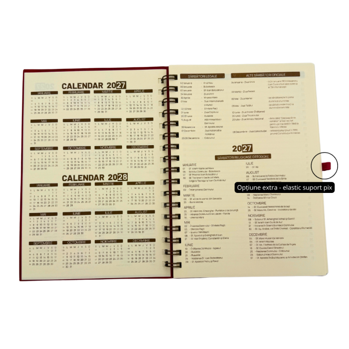Agenda spira nedatata – culori și personalizare corporate [3]