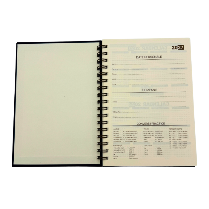 Agenda spira nedatata – culori și personalizare corporate [2]