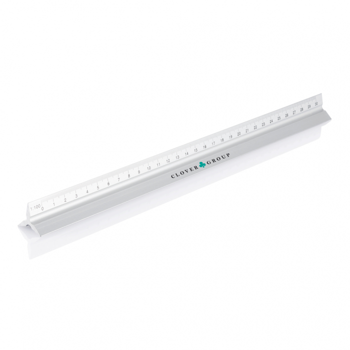 Rigla triunghiulara aluminiu 30 cm cu 5 scale de masurare [5]