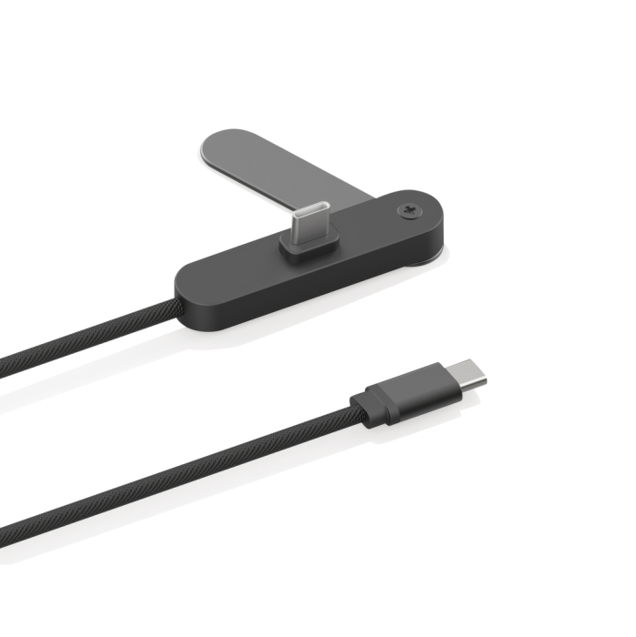 Cablu Aluvia RCS USB-C la USB-C 65W PD, 120 cm, cu suport telefon ajustabil, transfer date 40 Mbps, Android Auto si Apple CarPlay. [2]