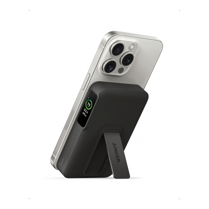 Baterie externa Anker MagGo QI2, 10.000 mAh, incarcare wireless magnetica 15W [3]